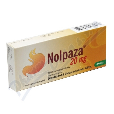 Nolpaza 20 mg enterosolventní tablety por.tbl.ent. 14 x 20 mg