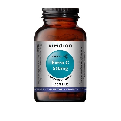 Viridian Extra C 550mg Vitamín C 550mg 150 kapslí