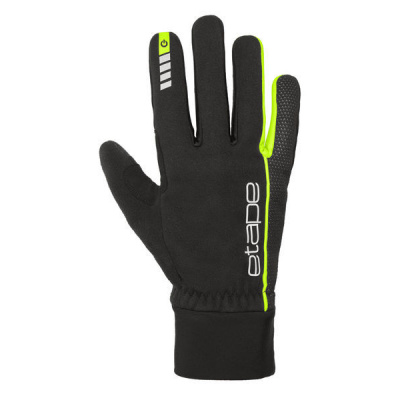 Cyklistické rukavice Etape PEAK WS+ Velikost: M, Barva: černá/žlutá fluo