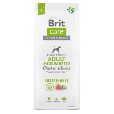 Brit Care 3kg Adult Medium Breed Sustainable Chicken & Insect dog