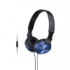 SONY stereo sluchátka MDR-ZX310AP, modrá