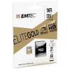 Paměťová karta Elite Gold, microSDHC, 16GB, UHS-I/U1, 85/20 MB/s, adaptér, EMTEC ECMSDM16GHC10GP 245197