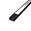 LEDprodukt LED lišta povrchová - ÚZKÁ černá Délka: 1m, Typ krytky: Průhledná krytka zaklapávací (difuzor)
