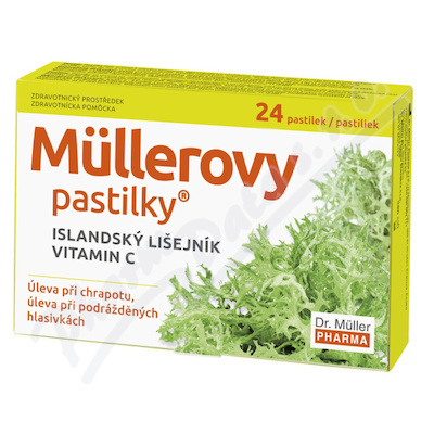 Dr. Müller Müllerovy pastilky s islandským lišejníkem a Vitamínem C 24 ks