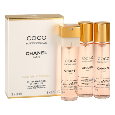 Chanel Coco Mademoiselle parfémovaná voda pro ženy 3x20 ml (3 x náplň)