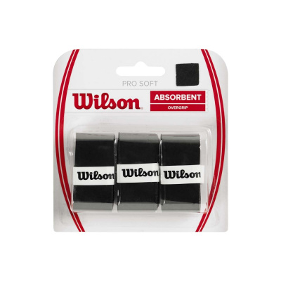 Wilson Soft overgrip 3ks černá