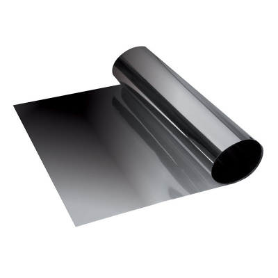 Metalizovaný přechodový stínící pruh na přední okno Foliatec 15x152cm černý transparentní