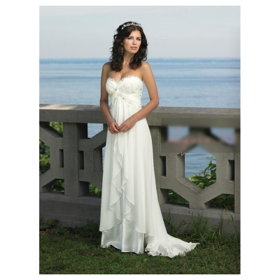 luxusní antické krémové svatební šaty Dionisa XS-S
