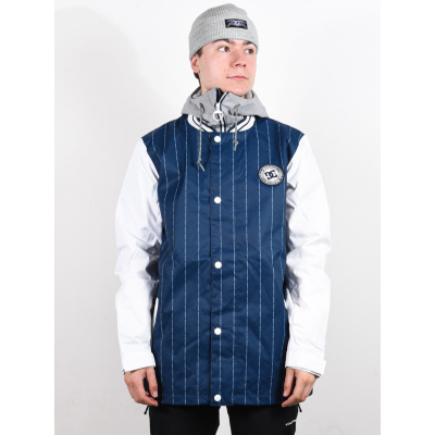 Dc DCLA DRESS BLUES LOGO PIN STRIPE pánská zimní bunda - S modrá