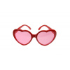 PartyDeco Párty brýle srdce růžové