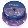 Verbatim DVD+R 4,7GB 16x, 25ks - média, AZO, spindle 43500; 43500