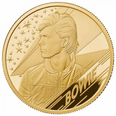 The British Royal Mint Moderní zlatá mince David Bowie 2020 1/4 Oz proof