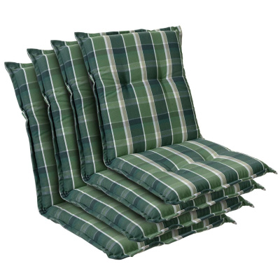 Blumfeldt Prato, čalouněná podložka, podložka na židli, podložka na nižší polohovací křeslo, na zahradní židli, polyester, 50 x 100 x 8 cm, 4x čalounění (CPT10_10271967-4_)
