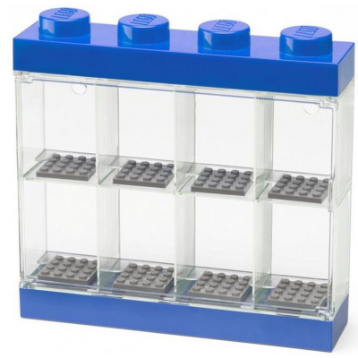 LEGO® LEGO sběratelská skříňka pro uložení 8 LEGO minifigurek - modrá