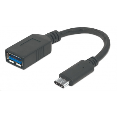 MANHATTAN Kabel Superspeed USB-C na USB, 15cm, černá 355285