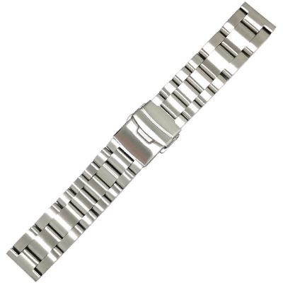 Stříbrný ocelový náramek Ricardo Vacone, překlápěcí spona (+ zkracovač) 22 mm