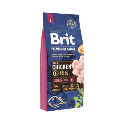 Granule pro psy Brit Premium by Nature Junior L 15 kg