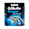 Gillette náhradní hlavice Sensor Excel 10 ks