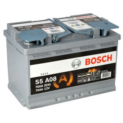 BOSCH S5A 080, 70Ah, 12V, AGM (0 092 S5A 080)