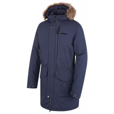 Husky Pánský zimní kabát Nelidas M dark blue Velikost: L pánský kabát