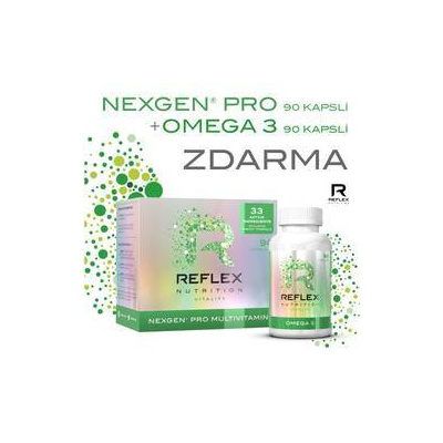 Reflex Nutrition Nexgen PRO + Omega 3 90 + 90 kapslí