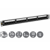 19" patch panel Solarix 24 x RJ45 CAT5E UTP 150 MHz černý 1U SX24-5E-UTP-BK - 24000240