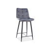 Signal Barová židle CHIC H-2 Velvet, černá/šedý Bluvel 14