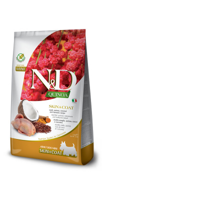 N&D Quinoa Dog Adult Skin & Coat Grain Free quail & coconut 2,5 kg