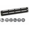 19" patch panel Solarix 48 x RJ45 CAT6 UTP 350 MHz černý 2U SX48-6-UTP-BK - 24200048