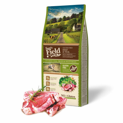 Sams Field Gluten Free Adult Medium Beef & Veal 13 kg (Sam's Field)