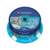 CD médium Verbatim CD-R80 700 MB 25ks CD médium, 700MB, 52x, printable, 25pack, spindle 43439