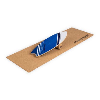 BoarderKING Indoorboard Wave, balanční deska, podložka, válec, dřevo/korek (FIA2-WaveLinear)