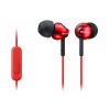 SONY stereo sluchátka MDR-EX110AP, červená MDREX110APR.CE7