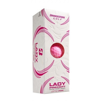 BRIDGESTONE Precept Lady dámské golfové míčky - růžové (3 ks)