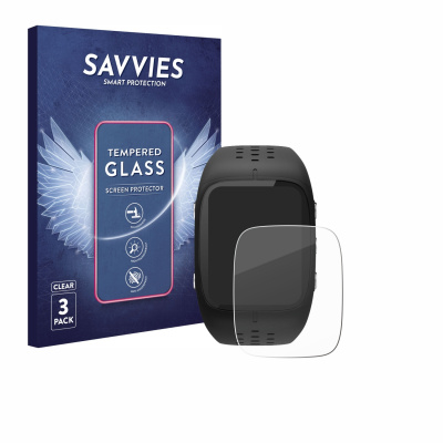 3x Savvies HD33 čiré tvrzené sklo pro Polar M430 (3x Savvies HD33 čiré tvrzené sklo pro Polar M430)