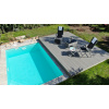 Pojízdná terasa s příčným posunem k bazénu 4m x 6m (Pojízdné zastřešení bazénů)