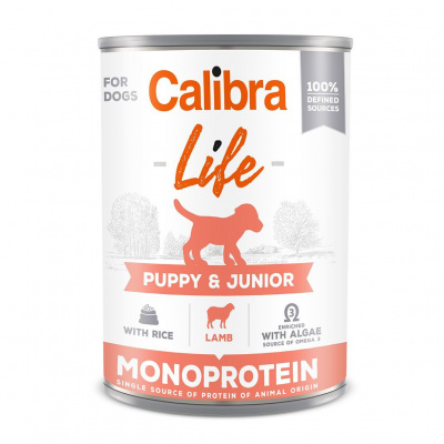 Calibra Dog Life Puppy & Junior Lamb with Rice 400 g
