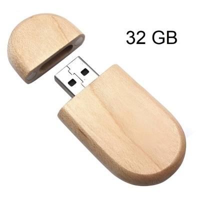 Woodrow Dřevěný USB flash disk 32GB - Maple - dřevo (dřevěné usb)