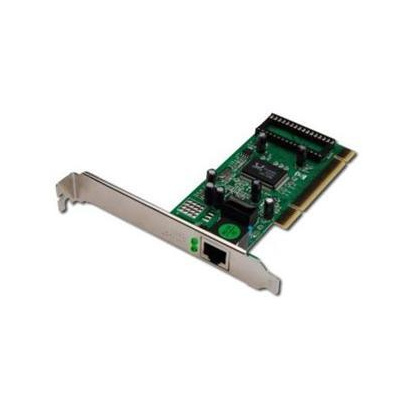 DIGITUS PCI karta 10/100/1000 ethernet RJ45 + Low profile bracket, Realtek chip