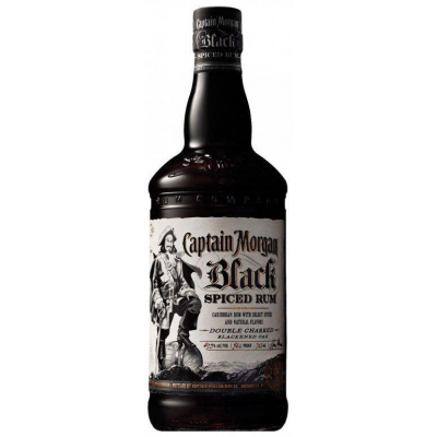 RON CAPTAIN MORGAN BLACK SPICED 40% 1 l (holá láhev)