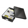 Leitz Organizační krabice s přihrádkami Click&Store M (A4), černá
