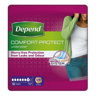 KIMBERLY-CLARK Depend Normal inkontinenční kalhotky ženy vel.S/M 10 ks