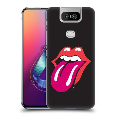 Zadní obal pro mobil Asus Zenfone 6 ZS630KL - HEAD CASE - Rolling Stones - Růžový jazyk (Plastový kryt, obal, pouzdro na mobil Asus Zenfone 6 ZS630KL - Rocková skupina Rolling Stones - Logo růžové)