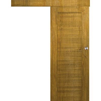 posuvné interiérové dveře na stěnu vasco doors IBIZA plné model 1 Průchozí rozměr: 70 x 197 cm