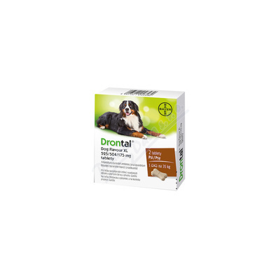 KVP PHARMA Drontal Dog Flavour XL 525-504-175mg psy tbl.2