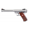 Pistole Mark IV Hunter Ruger® / 10 ran, ráže .22 LR – Stříbrná