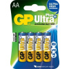 Baterie AA (R6) alkalická GP Ultra Plus Alkaline 4 ks