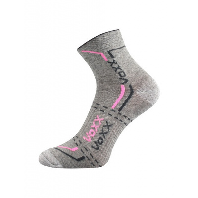 Ponožky VoXX FRANZ 03 - balení 3 páry 23-25 (35-38) světle šedá / růžová