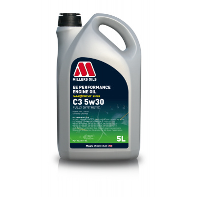 Motorový olej MILLERS OILS EE Performance C3 5w30 - 5w30 – 5 l (Splňuje ACEA C3)