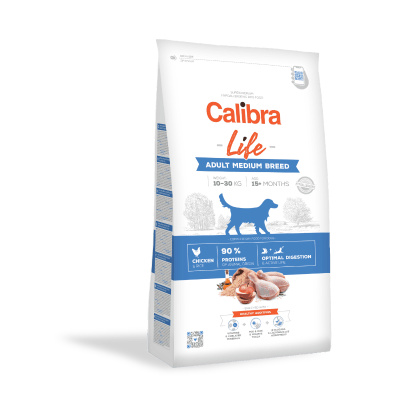 Calibra Dog Life Adult Medium Breed Chicken 12kg+1x masíčka Perrito+DOPRAVA ZDARMA (+ SLEVA PO REGISTRACI / PŘIHLÁŠENÍ!)